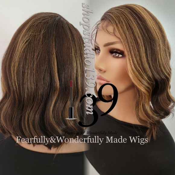 So pretty natural looking panio colors HD lace front bob wig - Picture 3 of 3